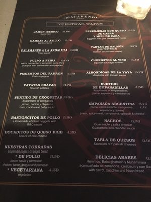 Menu photo 2 El Macareno Barcelona, B
