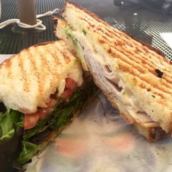 Circe's Grotto - Turkey Panini atop the Caprese - a great combo if you are eating with a good sharer. - Sandwiches Near Me - Charleston, South Carolina