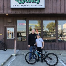 Jim and my son with his first BMX bike