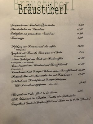 Menu photo 1 Bräustüberl Altenmarkt, BY Menu photo 1 Bräustüberl Altenmarkt, BY