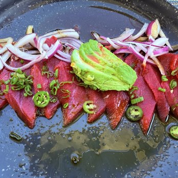 Taco Bar - Tuna Sashimi! - Tacos Near Me - Cabo San Lucas, BCS