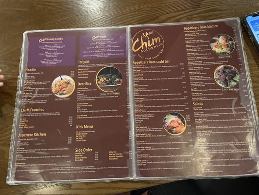 Menu photo 2 Chim Authentic Thai & Sushi Plantation, FL