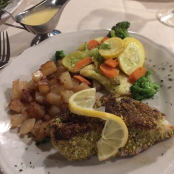 Kiepersol Bed and Breakfast - Sea Bass with pistachio crust - Bed & Breakfast Near Me - Tyler, Texas