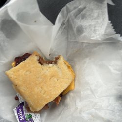 Nail's One Stop - Bacon + cheese biscuit!