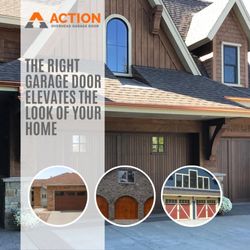 Action Overhead Garage Door - CH - The right garage door elevates the look of your home...