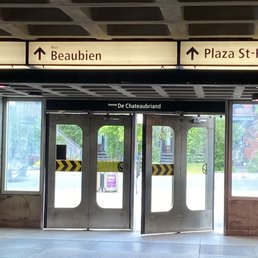 Exterior outside entrance of Métro Beaubien - Montreal, Quebec Exterior outside entrance of Métro Beaubien - Montreal, Quebec