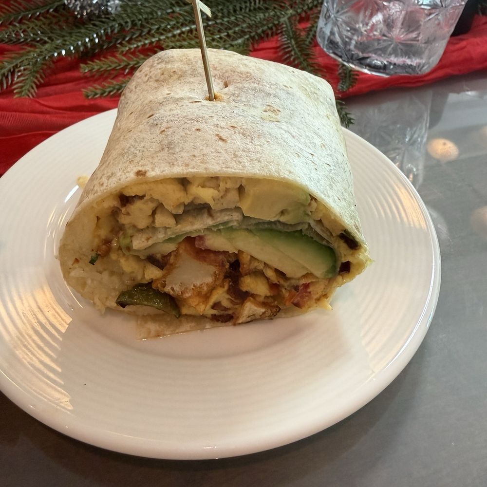 Breakfast Burrito with Avocado Breakfast Burrito with Avocado