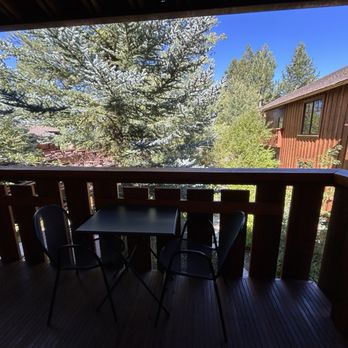 Gravity Haus Truckee Tahoe - View of the courtyard from our room - Hotels Near Me - Truckee, California Gravity Haus Truckee Tahoe - View of the courtyard from our room - Hotels Near Me - Truckee, California
