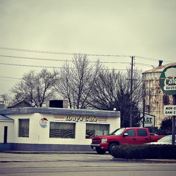 Gray's Cafe - a red truck parked in front of a white building - Cafes Near Me - Adrian, Missouri Gray's Cafe - a red truck parked in front of a white building - Cafes Near Me - Adrian, Missouri