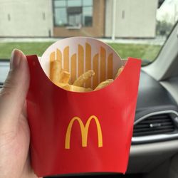 McDonald's - Small fry in a medium box