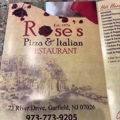 Menu photo 5 Rose's Pizzeria Garfield, NJ Menu photo 5 Rose's Pizzeria Garfield, NJ