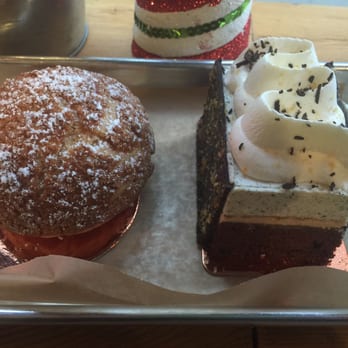 Bibble & Sip - Earl Gray Cream Puff and Black Sesame Mousse Cake - Coffee & Tea Near Me - New York, New York Bibble & Sip - Earl Gray Cream Puff and Black Sesame Mousse Cake - Coffee & Tea Near Me - New York, New York