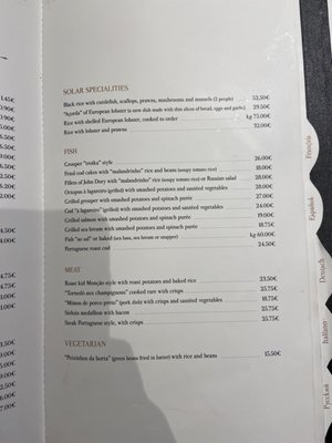 Menu photo 2 Solar dos Presuntos Lisbon, 11