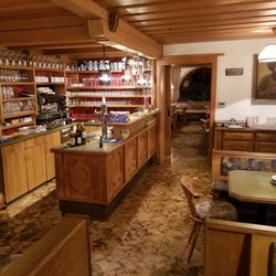Gasthaus Windegg - The hotel bar,  where we purchased glasses of wine and pieces of cheesecake to enjoy on the patio.