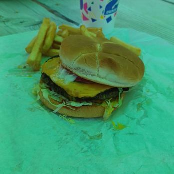 Bear Valley Market Grill - a cheeseburger and fries - American Near Me - Tehachapi, California
