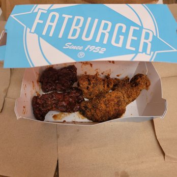 Fatburger & Buffalo's Express - I saved what the dogs didn't touch.   So sad. - Burgers Near Me - Camarillo, California