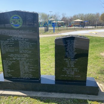 Funtastic Island Park - Funtastic Island sponsors plaque at entrance - Playgrounds Near Me - Owasso, Oklahoma