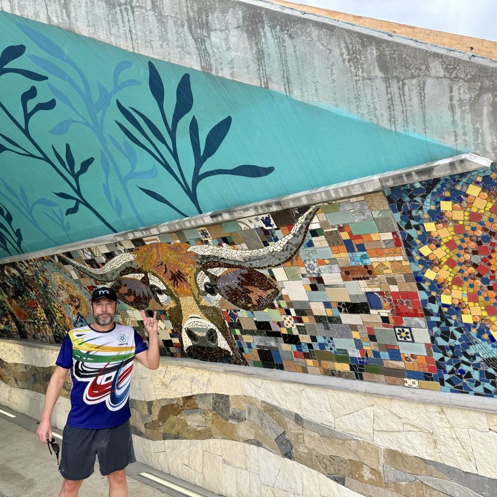 Wishbone Bridge And Unity Underpass - Hook 'em! One of the many mosaic scenes by Reginald C. Adams in the Unity Tunnel - Parks Near Me - Austin, Texas Wishbone Bridge And Unity Underpass - Hook 'em! One of the many mosaic scenes by Reginald C. Adams in the Unity Tunnel - Parks Near Me - Austin, Texas