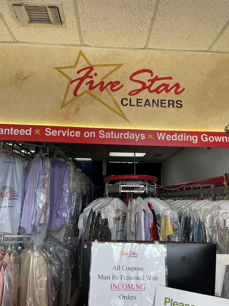 FIVE STAR CLEANERS Updated October 2024 5015 De Zavala Rd, San Antonio, Texas Laundry