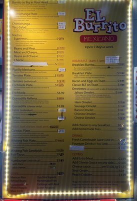 Menu photo 3 El Burrito Mexicano Nashville, TN