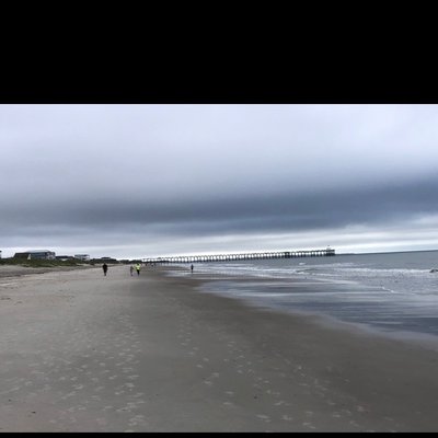 Oak Island Pier by null