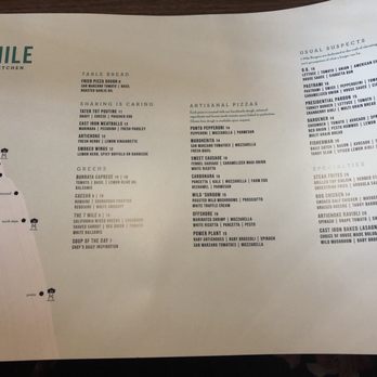 7 Mile Kitchen - Dinner Menu June 2018 - New American Near Me - Carlsbad, California