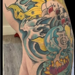 Black Flag Tattoo Obx - -work by artist/shop owner Atrain