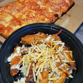 Crust Pizzeria - CLOSED - Pizza (Upside Down Sicilian) + Wings (Upstate NY Wings) = The real OTP. - Pizza Near Me - Tempe, Arizona