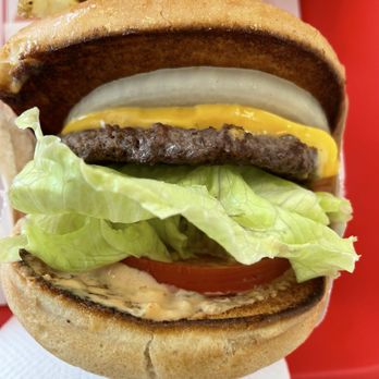 In-N-Out Burger - Cheeseburger (TikTok: @justandyvu) - Burgers Near Me - Orange, California