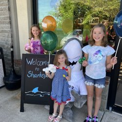 Sharkey's Cuts for Kids - Grand Opening with some very happy customers!