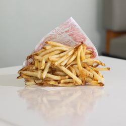 P. Terry's Burger Stand - Hand-cut in our restaurants, P. Terry's uses special Idaho Burbank potatoes to create the perfect french fries.