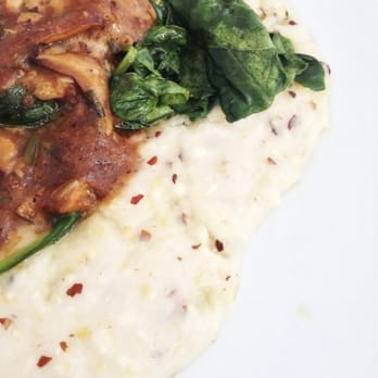 George's At Alys Beach - Vidalia onion and spinach grits of the day - delicious! - New American Near Me - Alys Beach, Florida