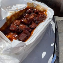 Q & R BBQ - Should be hot links.