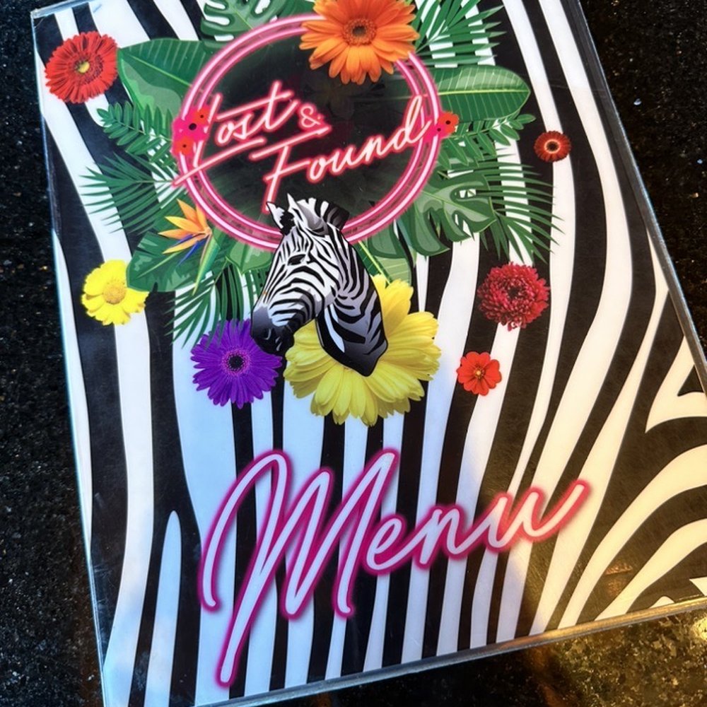 Lost & Found - Front of the menu - Cocktail Bars Near Me - Houston, Texas Lost & Found - Front of the menu - Cocktail Bars Near Me - Houston, Texas