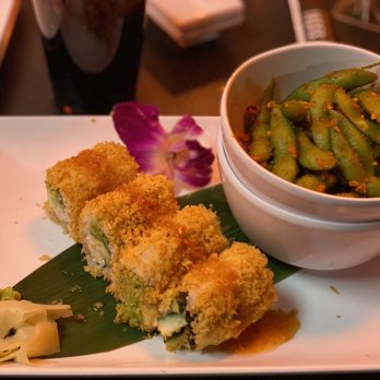 Foxy Sushi - 2. Crunchy Hollywood w/ Spicy Garlic Edamame - Sushi Bars Near Me - Elkhorn, Nebraska Foxy Sushi - 2. Crunchy Hollywood w/ Spicy Garlic Edamame - Sushi Bars Near Me - Elkhorn, Nebraska