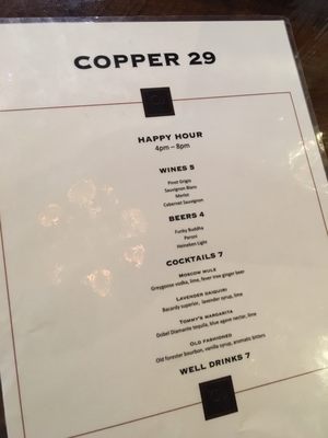 Menu photo 8 Copper 29 Bar Coral Gables, FL Menu photo 8 Copper 29 Bar Coral Gables, FL