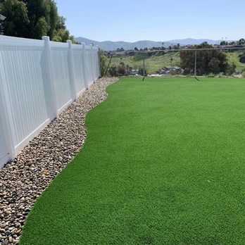 Cali Turf & Greens - Great job on river rock and turf - Artificial Turf Near Me