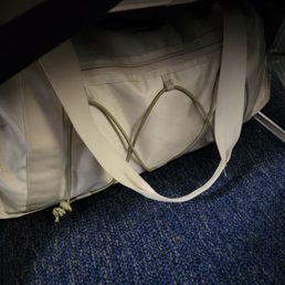 This is the bag that was "too big to fit under the seat" that I was made to pay as a carry on.