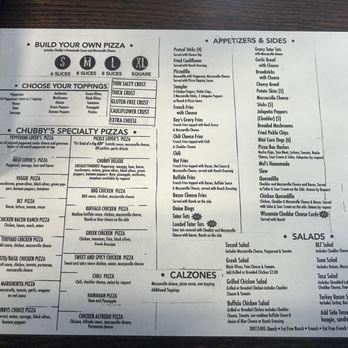 Chubby's Pizza - Menu. - Pizza Near Me - South Lebanon, Ohio Chubby's Pizza - Menu. - Pizza Near Me - South Lebanon, Ohio