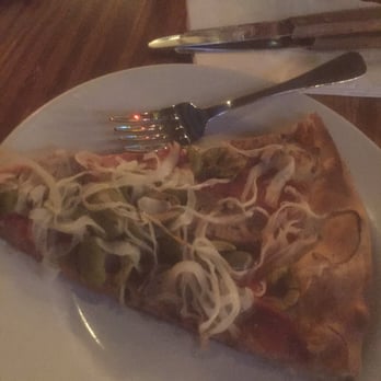Camp Bar - Black Sheep #5 pizza: heavy on too-stringy onions and green olives. Just give me the salami and sausage next time. - Bars Near Me - Saint Paul, Minnesota
