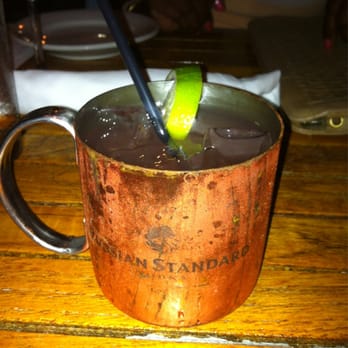 Nine One Five - M Moscow Mule - vodka, homemade ginger beer and mint - New American Near Me - Key West, Florida