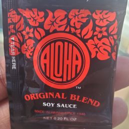 Hawaii's own soy sauce.