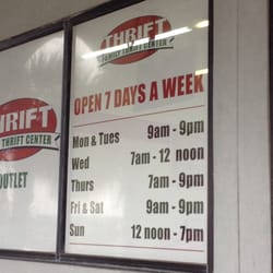 Family Thrift Center - Hours