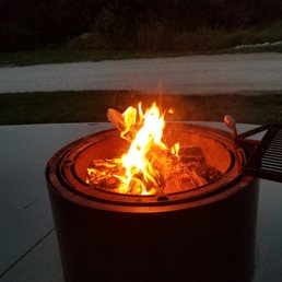 Great firepit...other area never gets hot. Great for small children
