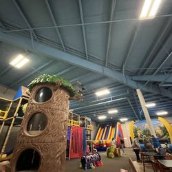 Just enough fun for the kids, not too big as to be able to keep a watchful and safe eye!