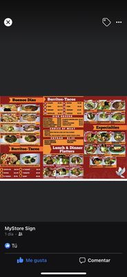 Menu photo 1 Las Palomas Taqueria San Mateo, CA Menu photo 1 Las Palomas Taqueria San Mateo, CA