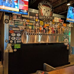 Bulldog Beer & Wine - South End - View of the bar.
