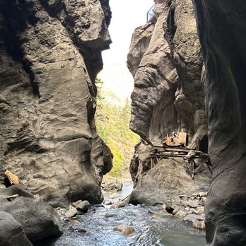 Box Canyon Waterfall and Park - Box Canyon falls looking out - Parks Near Me