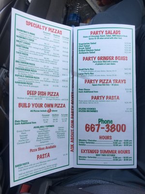 Menu photo 3 Mancino's Pizza & Grinders Lapeer, MI
