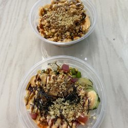 Poke Bros - Spicy Chicken Build Your Own Poke Bowl, Tuna Build Your Own Poke Bowl